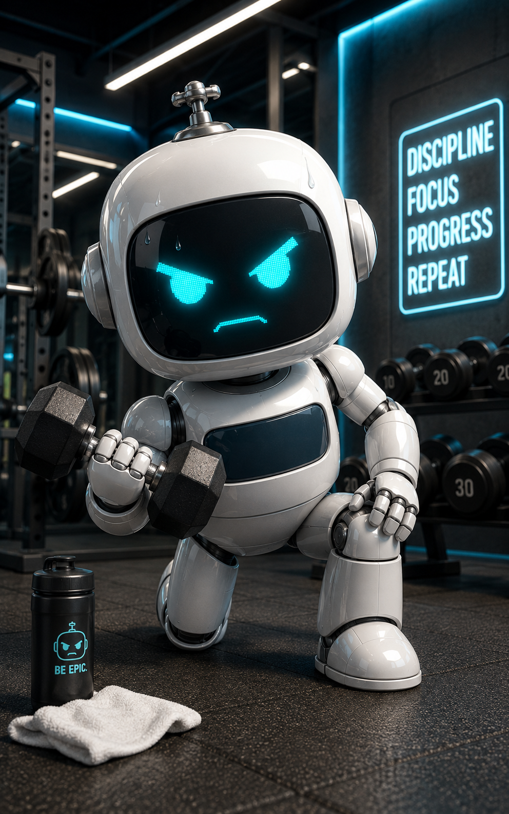 Mort lifting weights — training your AI muscle, rep by rep